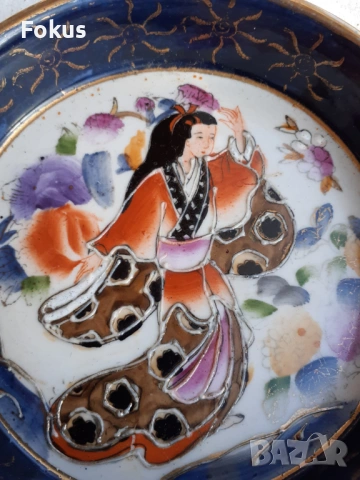 Стар пепелник Royal Satsuma сатцума, снимка 2 - Антикварни и старинни предмети - 53490683