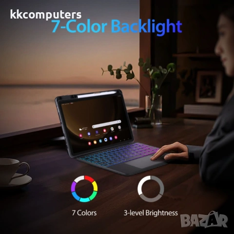 DUX DUCIS Кожен Калъф с Bluetooth Клавиатура и Тъчпад за Xiaomi Pad 8 Pro / 8 / 7 Pro / 7 - Магнитна, снимка 9 - Калъфи, кейсове - 53072056