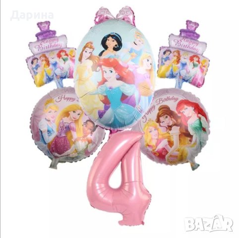 Парти сет балони Принцесите на Дисни и Пепеляшка, снимка 3 - Други - 40608529