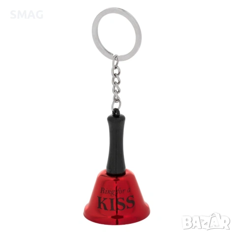 Ключодържател с камбанка „Ring For a KISS“, червен_1231717