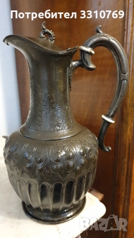 Красива посребрена кана. , снимка 1