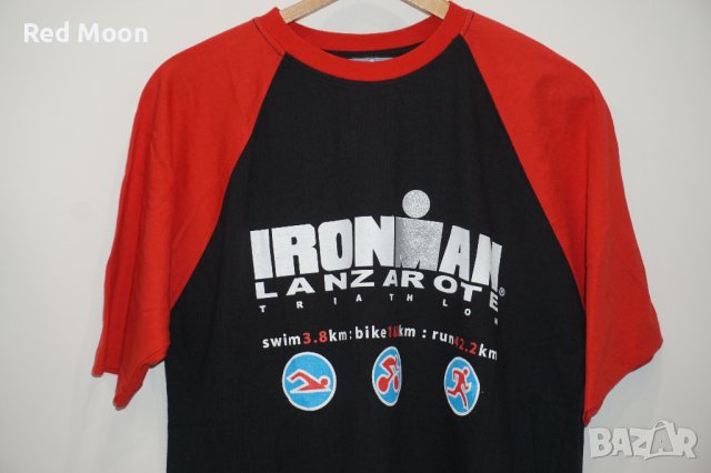 Оригинална Спортна Тениска Ironman Lanzarote Triathlon Размер L, снимка 3 - Тениски - 42142769