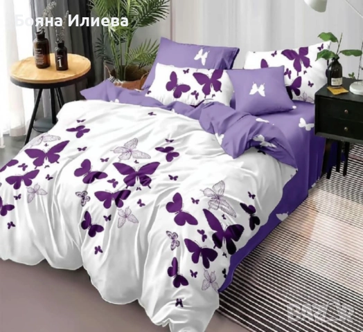 Луксозни двулицеви спални комплекти 6 части , снимка 3 - Спално бельо - 51566899