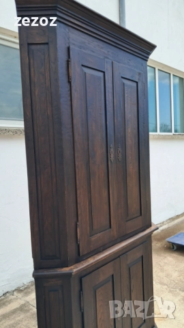 Ретро шкаф ъглов масив, снимка 7 - Шкафове - 51853901