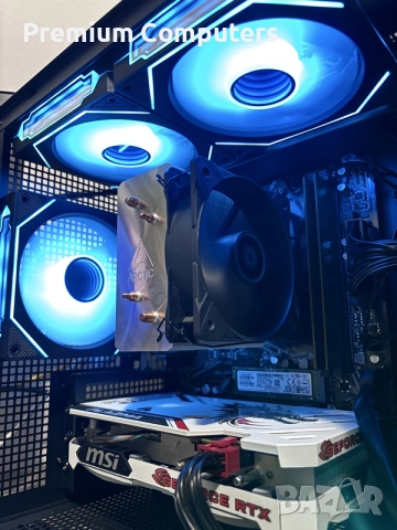 Геймърски сетъп/компютър Ryzen 5600XT/RTX4060 8GB/16 Ram/512 ssd/750 HDD/750W +Монитор и периферия, снимка 5 - Геймърски - 56166919