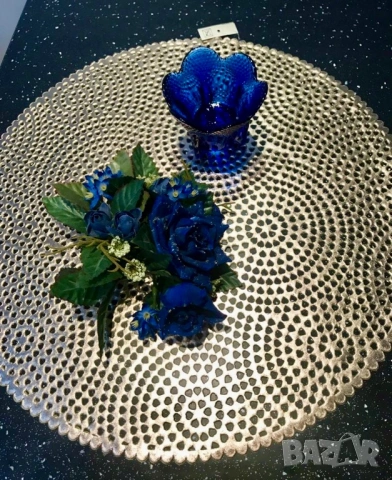 Комплект в златно и синьо за подарък; рамки, снимка 3 - Декорация за дома - 53069553