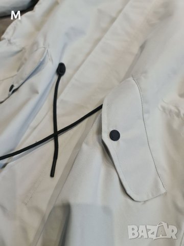 Жестоко мъжко издължено яке / ветровка / шлифер BERSHKA. С качулка и джобове. , снимка 2 - Якета - 35946250