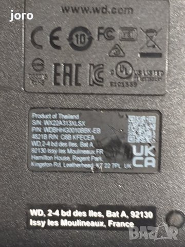 western digital външен хард диск 1тб, снимка 4 - Външни хард дискове - 41567991