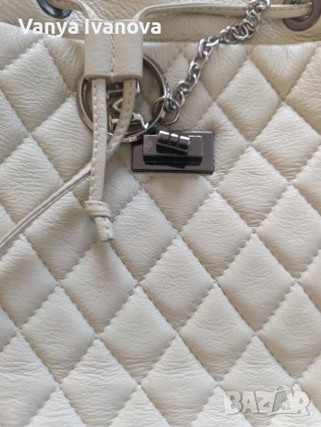 Antonia Moretti бежова раница естествена кожа, снимка 6 - Чанти - 50733980