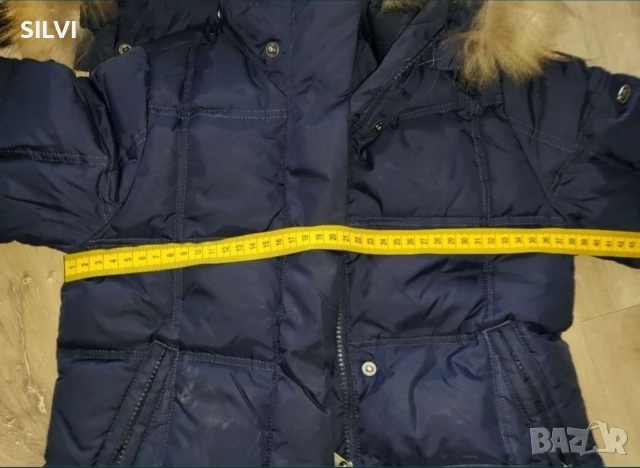 Оригинално зимно  яке Eddie Pen   от пух с естествена кожа на качулката , снимка 3 - Детски якета и елеци - 52751184