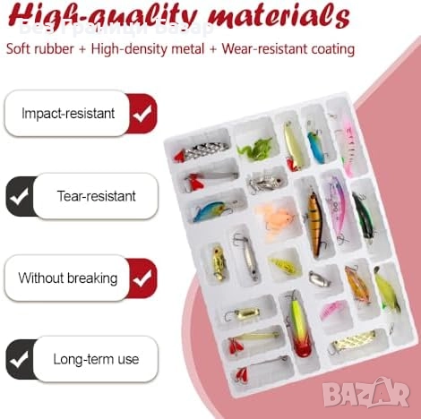 Нов Коледен календар с 24 риболовни примамки за мъже риболов подарък, снимка 2 - Такъми - 52655902