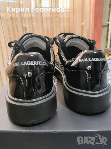 Мьжки кожени кецове.Karl Lagerfeld., снимка 3 - Кецове - 56335712