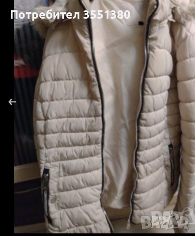 Дамско/юношеско зимно яке с качулка с пух , снимка 1