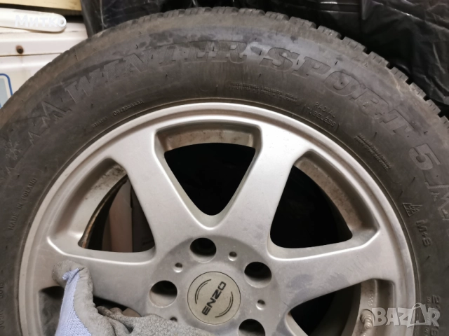 4 зимни гуми  215/65/16 Dunlop и 4бр. алуминиеви джанти 5х114,3, 16 цола, , снимка 8 - Гуми и джанти - 52576459