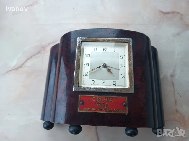 Настолен часовник с касичка, снимка 6 - Антикварни и старинни предмети - 53055476