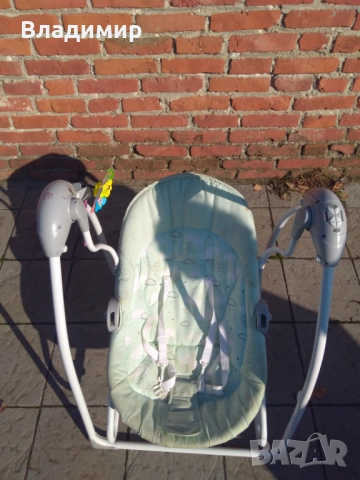 Бебешка люлка-шезлонг музикална, снимка 4 - Детски люлки - 52918462