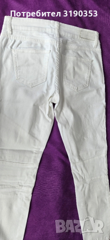 Дамски бели дънки Review, снимка 4 - Дънки - 53857657