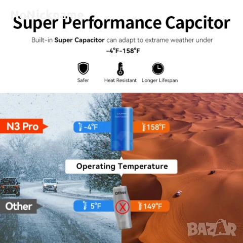 DDPAI Mola N3 Pro GPS Dash Camera 2.5K Видеорегистратор за кола с предна и задна камера, снимка 13 - Аксесоари и консумативи - 50457816