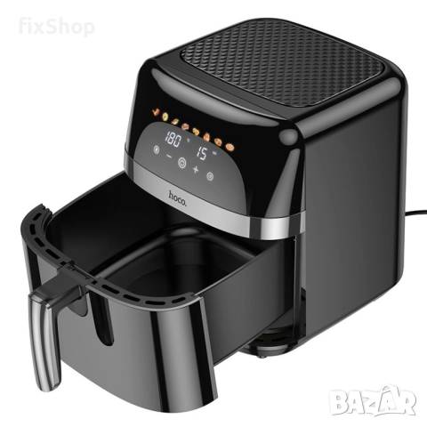 HOCO Air Fryer 8L – Сензорен екран – 1700W – Черен – Ново, снимка 2 - Фритюрници - 51841857