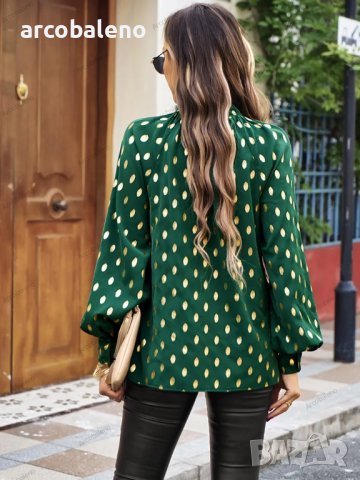 Темпераментна дамска риза на точки, 4цвята , снимка 17 - Ризи - 41408675
