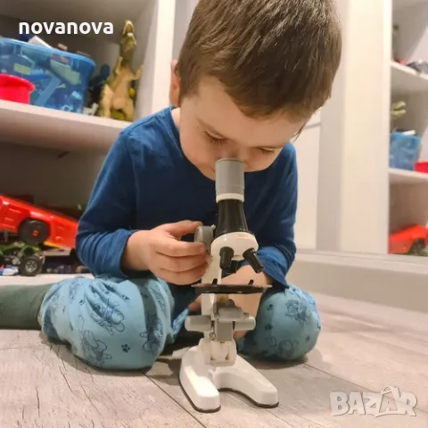 Учебен микроскоп за деца 100x / 400x / 1200x, снимка 5 - Образователни игри - 47990091