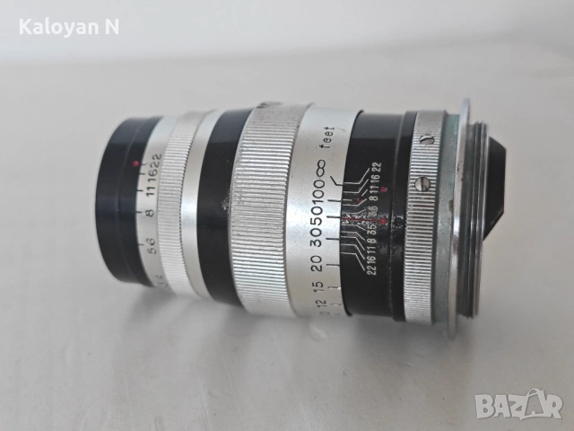 Обектив Canon 100mm f/3.5 (L39/М39 mount), снимка 2 - Обективи и филтри - 53605191