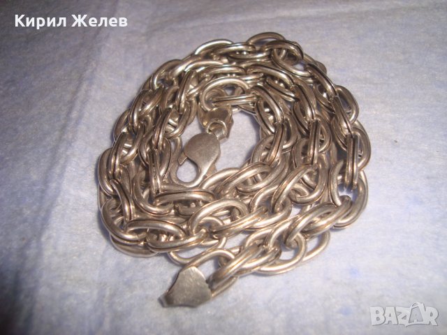 МЕГА КРАСИВ ВИНТИДЖ СТАР СРЕБЪРЕН ЛАНЕЦ СРЕБРО 925 РЕТРО АРТ ПЛЕТКА РЪЧНА МАЙСТОРСКА ИЗРАБОТКА 25976, снимка 17 - Колиета, медальони, синджири - 35949877