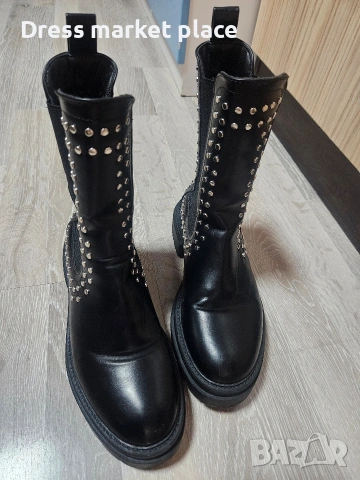Дамски високи боти, снимка 2 - Дамски боти - 53564347