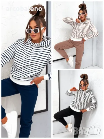 Дамски ежедневен комплект от две части, 3цвята 