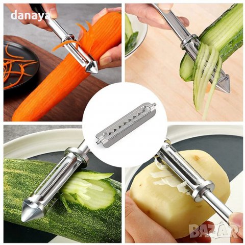 3492 Мултифункционална белачка за зеленчуци и плодове, снимка 8 - Аксесоари за кухня - 39532209