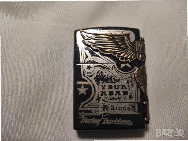Метална запалка с емблемата на Harley Davidson, снимка 14 - Запалки - 34437771