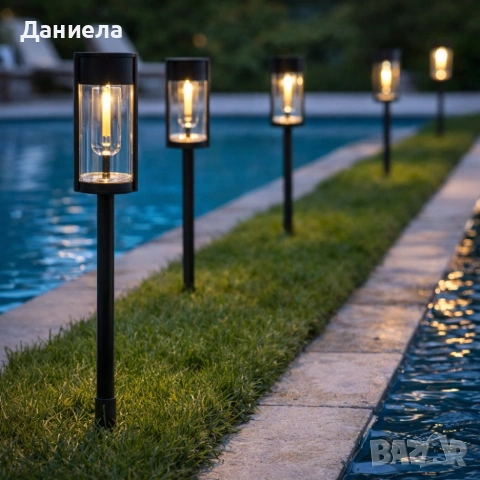 Градинската соларна лампа XF-2902 - стилно и практично решение за осветление на двор, алеи и тераси, снимка 5 - Градински мебели, декорация  - 53782104