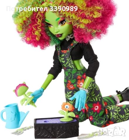 Чисто нова кукла Monster High Venus McFlytrap (Fearbook серия), снимка 5 - Кукли - 52380031