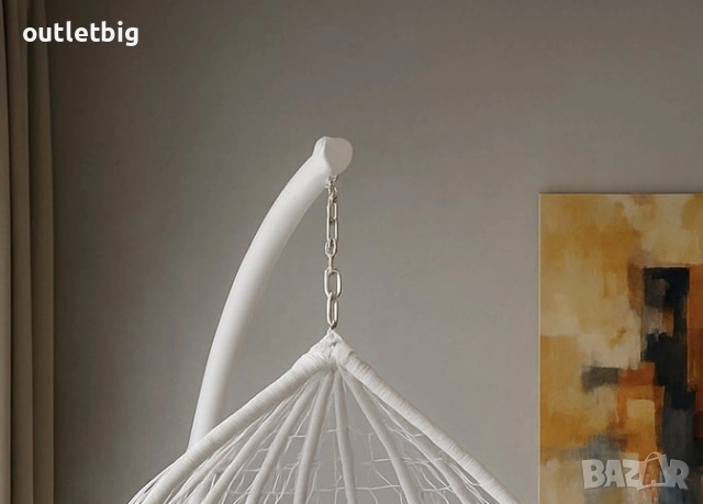  Градинска висяща люлка тип гнездо,яйце–Промоция!, снимка 2 - Градински мебели, декорация  - 52222940