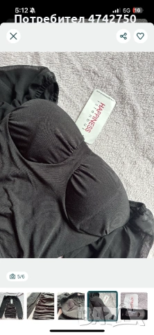 Елегантна черна рокля, снимка 5 - Рокли - 53538443