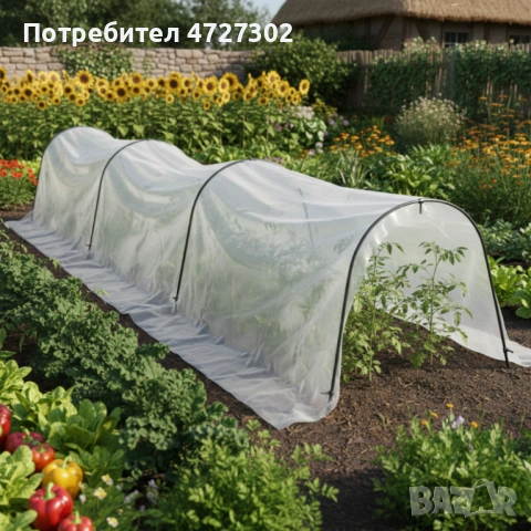 Мини оранжерия - сгъваема, практична и идеална за всеки градинар - 1.8 х 10м, снимка 2 - Оранжерии - 53593531