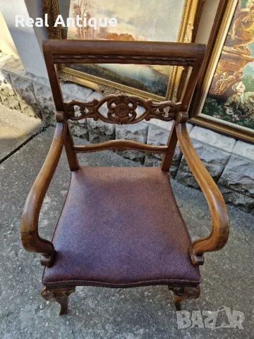 Чифт страхотни антикварни столове кресла в стил Луй 15, снимка 7 - Антикварни и старинни предмети - 47331744