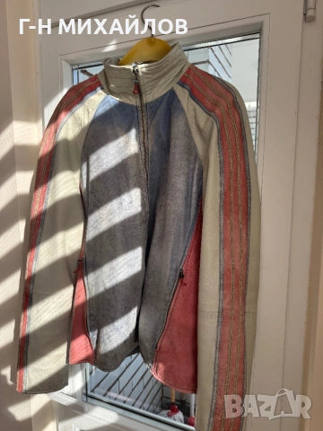 Кожено яке уникат л, снимка 5 - Якета - 53183584