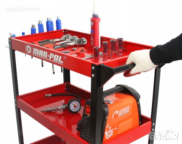Количка за инструменти MARPOL с 3 рафта и поставка за отвертки, снимка 4 - Отвертки - 40002637