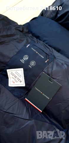 Tommy Hilfiger Mens Down Gore - Tex Water Repellent Jacket Size L НОВО! ОРИГИНАЛ! Мъжко Зимно пухено, снимка 3 - Якета - 52806261