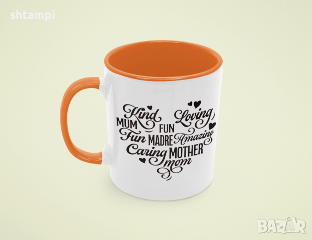 Чаша Mother Heart Words 1,Любов,Подарък,Рожден Ден,Изненада,Мама,Майка,Обич,Празник,, снимка 5 - Чаши - 36342556