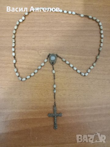 Стара италианска католическа броеница, снимка 1 - Антикварни и старинни предмети - 39629986