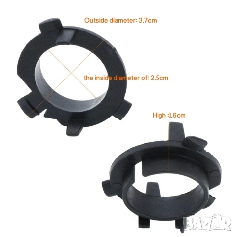 2 броя адаптери за H7 LED крушки за фарове за Hyundai Sonata New/Tucson/Qashqai/Kia K3/4/5, снимка 2 - Аксесоари и консумативи - 53098963