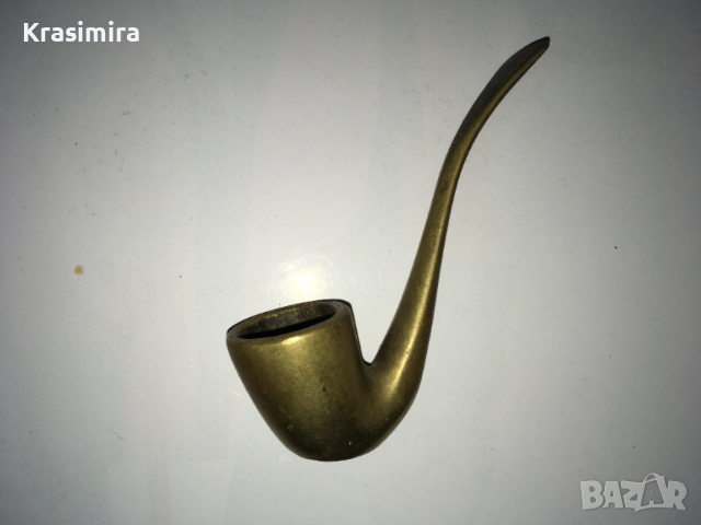 Колекционерска бронзова лула от Италия (Made in Italy).