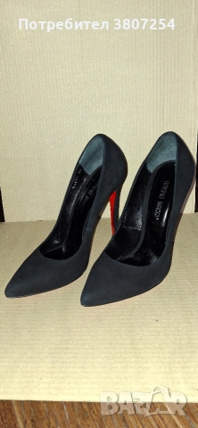 Дамски обувки на ток. Естествен велур. , снимка 2 - Дамски ежедневни обувки - 53284018