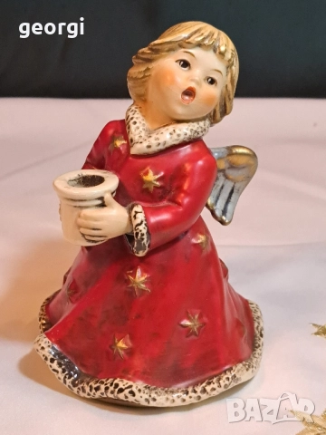 немски порцеланов свещник ангелче Goebel 