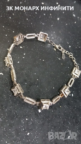 сребърна гривна , снимка 2 - Гривни - 52854610