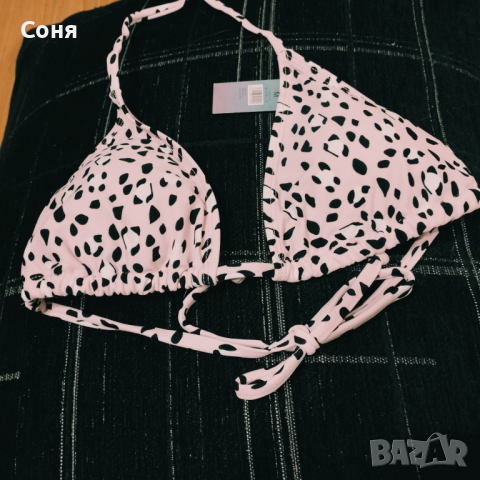 Бански костюм от две части в нежно розово и черно, снимка 9 - Бански костюми - 44810055