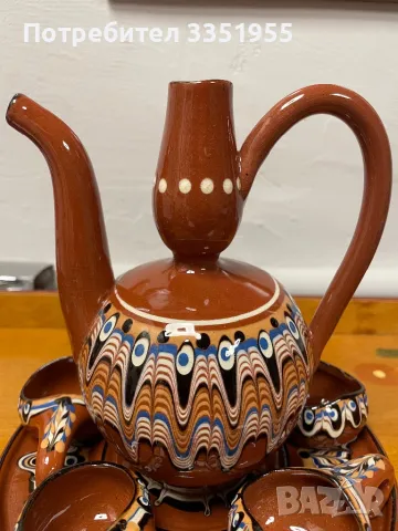 Сервиз за Ракия Троянска Керамика, снимка 3 - Сервизи - 50356772