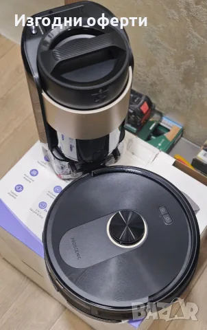 ЧИСТО НОВ Прахосмукачка Робот Proscenic Q20 Plus със Самопочистваща Станция, снимка 5 - Прахосмукачки - 55780720